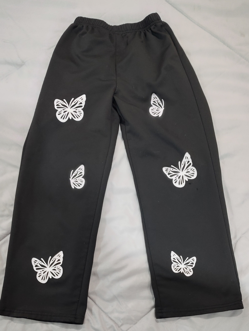 Black Kids Butterfly Print pants